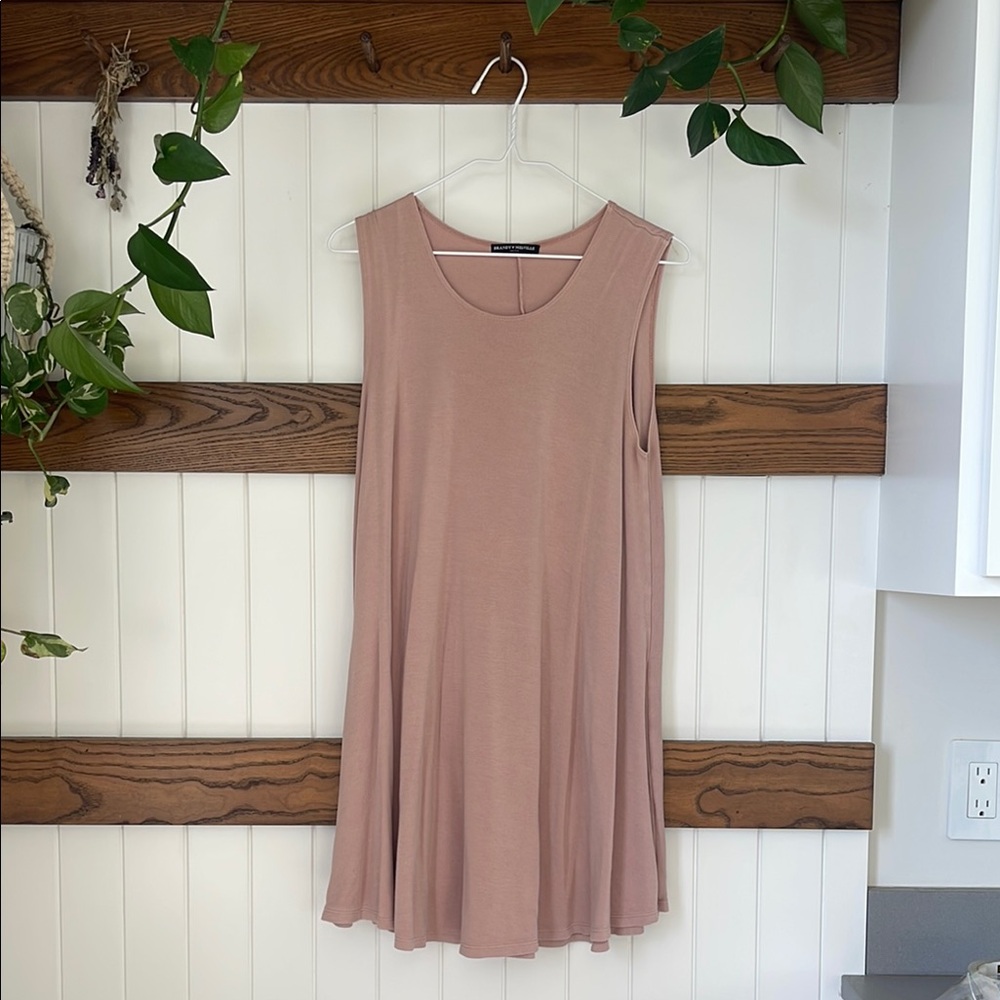 Sleeveless Blush Pink Swing Dress